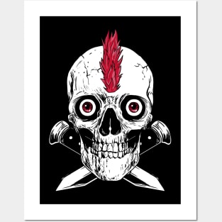 Skull and Swords Posters and Art